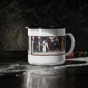 Boots, Chaps Enamel Camp Cup Rodeo Coffee Cup Bull Rider Gift