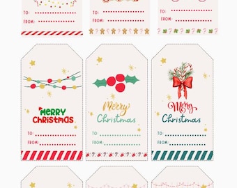 Printable Christmas Gift Tags | Holiday Gift Tag | Custom Gift Tag