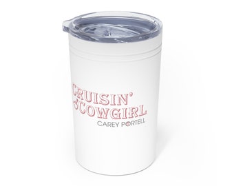 Cowgirl Vacuum Insulated Travel Tumbler stainless steel  11oz
