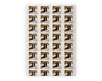 Western Gift Wrapping Paper Rolls, 1pc  Cowboy Boots Holiday Gift Wrap