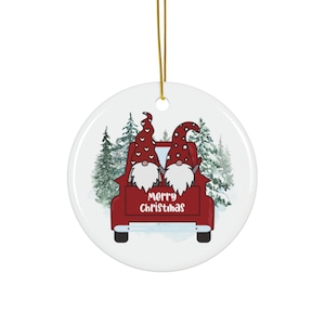 Christmas Gnome Ornament | Holiday Gnome Gift | Gnome Ornament | Santa Gnome