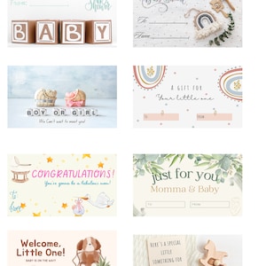 Afdrukbaar cadeaulabel pasgeboren baby | Digitale download | Genderneutraal| Cadeaukaartje babyshower