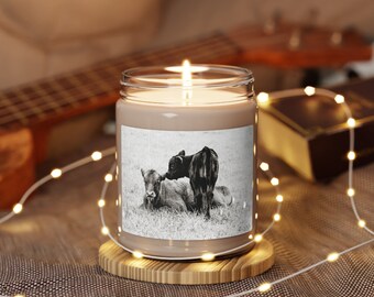 Baby Cows Snuggling Scented Soy Candle, 9oz
