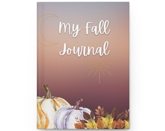 Mon journal d'automne/journal à couverture rigide mat/carnet d'automne/agenda liste des tâches quotidiennes