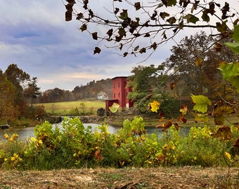 Photo du moulin Dillard, art mural aquatique, photo du vieux moulin, impression jusqu'à 11 x 14 cm