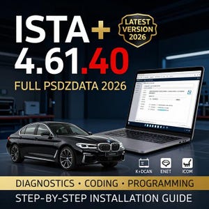 Software di diagnostica BMW ISTA+ 4.61.40 con dati di programmazione completi + video di installazione (Icom / K+Dcan / Enet)