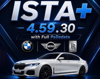 Software di diagnostica BMW ISTA+ 4.59.30 con dati di programmazione completi + video di installazione / (Icom / K+Dcan / Enet)