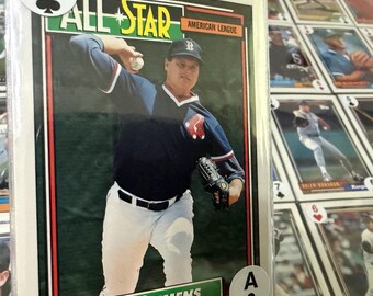 1992 Topps Baseball ~ 54 vintage trading cards in Poker deck sleeves