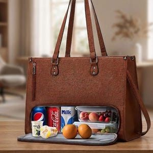 Arbeitstasche mit Schultergurt und Laptopfach | Laptoptasche | Schultertasche | Geräumige Alltagstasche fürs Büro für Frauen
