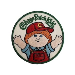 Vintage Doll Cabbage Patch Kids Style Embroidered Badge