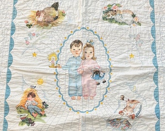Vintage 50's Hand Made and Stitched Unfinished Nursery -  in 2023