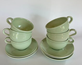 11 pc. Vintage 50s RUSSEL WRIGHT Iroquois Cups & Saucers
