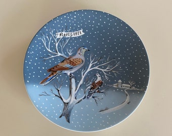 Vintage 1971 LIMOGES Christmas Plate