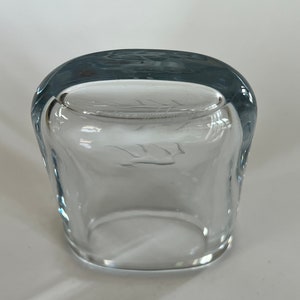 Vintage 30s STRÖMBERGSHYTTAN Fawn Glass Vase image 8