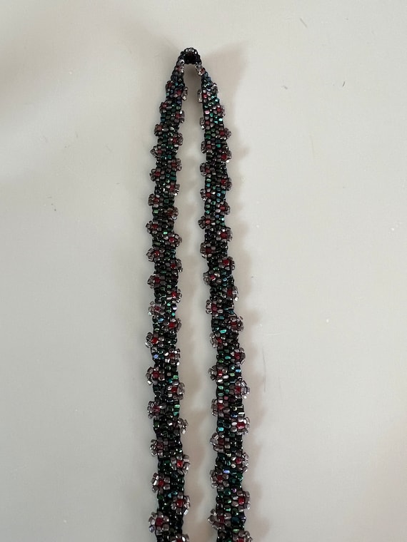 Vintage 1910s FRENCH Long Beaded Necklace - image 9