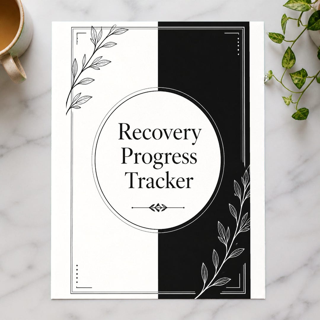 The Recovery Graph Recovery Progress Tracker Printable, Health Habit Monitoring Journal ...