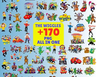 170+ Wiggles PNG Bundle | Wiggles Fan PNG | Kids Music Band Cartoon PNG| Kids Birthday Party Clipart | Birthday Sublimation