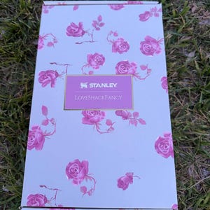 Stanley x LoveShackFancy 40oz bloemenbeker, roze roos quencher H2.0-mok afbeelding 2