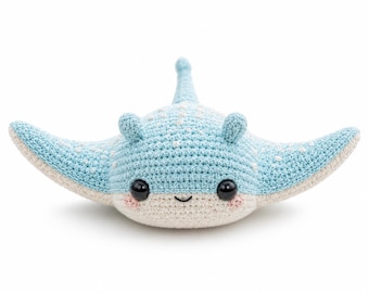 Mantarog amigurumi-haakpatroon | Kawaii zeedierknuffel (pdf-download)