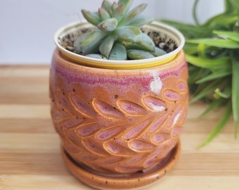 Mini Planter and Catch Plate - Pottery | Ceramic | Clay