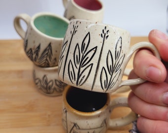 Weeny Little Carved Mug | Espresso | Shot Glass | Tea Party | Ornament | Miniature