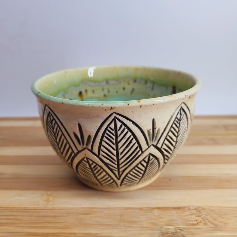 Pottery Bowl Wheel Thrown Ceramic Clay image 1