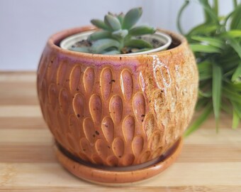 Mini Planter and Catch Plate - Pottery | Ceramic | Clay