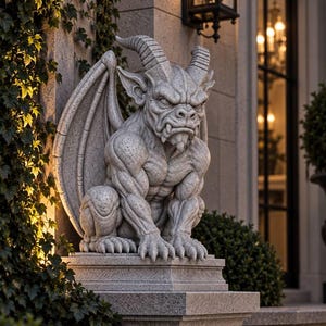 Estatua de gárgola gótica, decoración personalizada para jardín, escultura de Halloween para el patio.