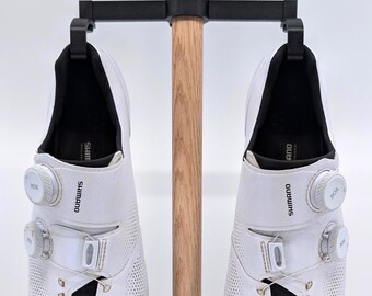 Cycling Shoe Rack & Wall Mount Hook | Peloton and Road Bike Cleat Storage | Front-Loading Swivel Hanger | Austin TX