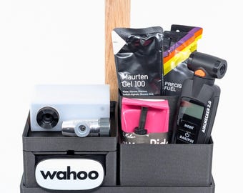 Heart Rate Monitor Wall Storage Bin | Polar H9/H10 & Wahoo TRACKR Display | Modular Shelf Tray