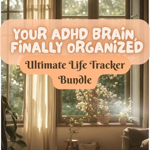 Ultimate Life Tracker Bundle | ADHD Planner Printable | Habit Mood Sleep Tracker | Bonus Digital Stickers & Memos | Instant Download