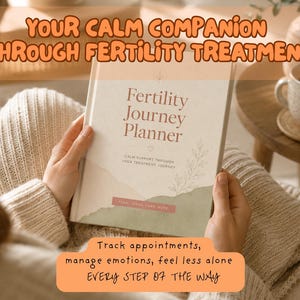 Fertility Journey Planner Printable, IVF Planner PDF, IUI Treatment Tracker, Cycle & Medication Journal