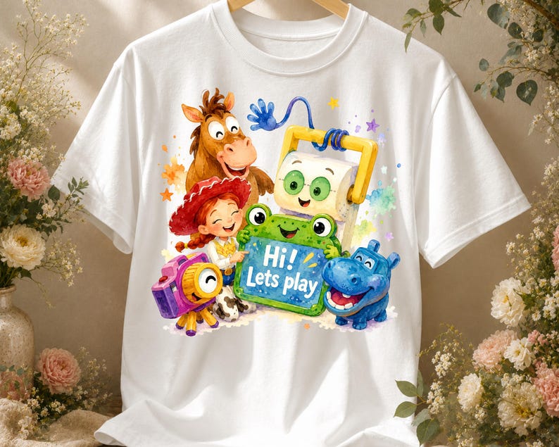 Toy Story PNG, Toy Story 5 Watercolor PNG, Toy Story 5 Characters Bundle PNG, Woody Buzz Jessie Digital Clipart, You’ve Got a Friend in Me image 8