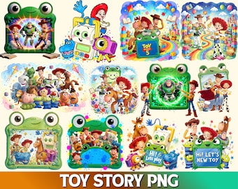 New Toy Story PNG, Toy Story 5 Watercolor PNG, Toy Story 5 Characters Bundle, Woody Buzz Jessie Digital Clipart, You’ve Got a Friend in Me