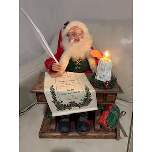 Vintage Light up Santa Claus - Etsy
