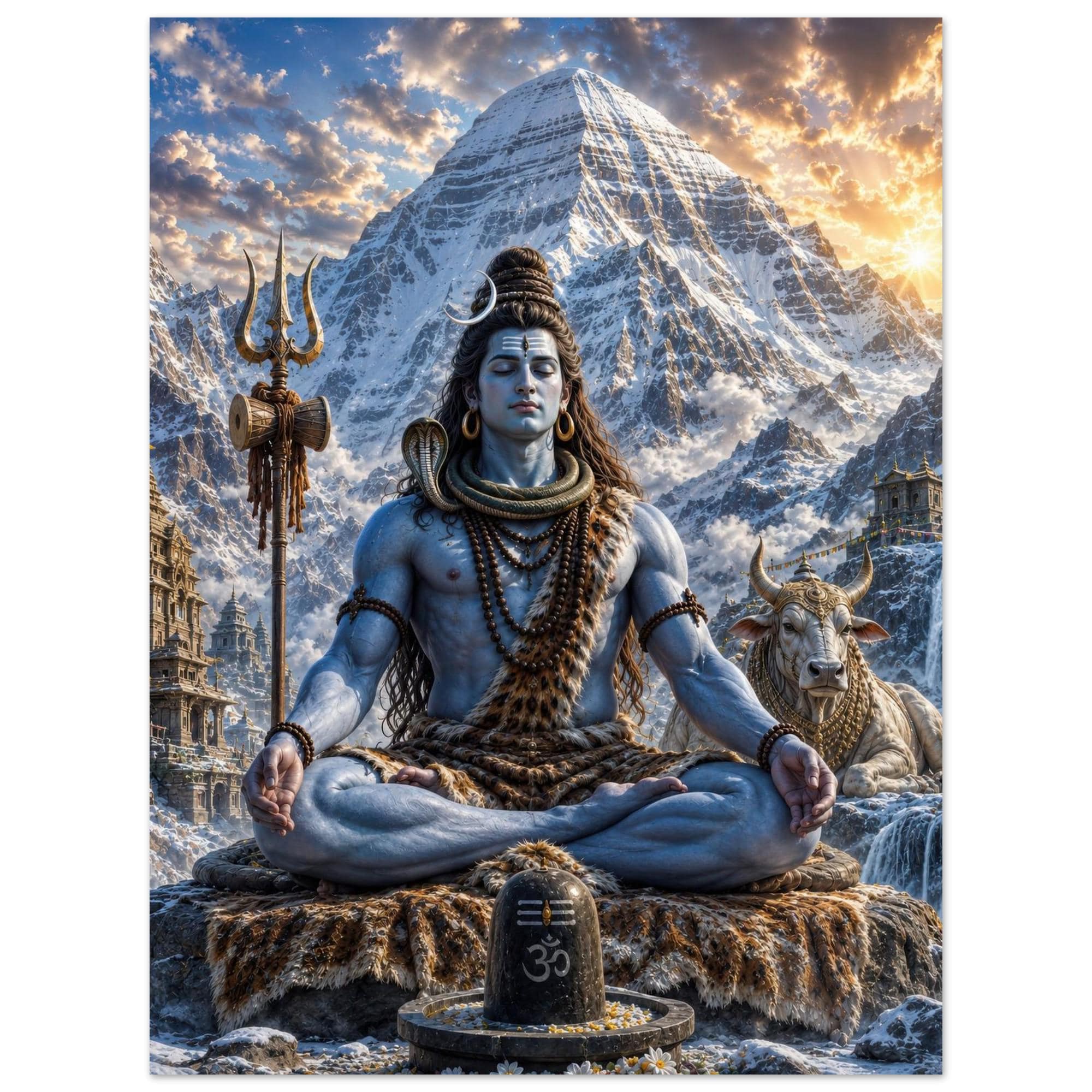 Lord Shiva Blue - Etsy