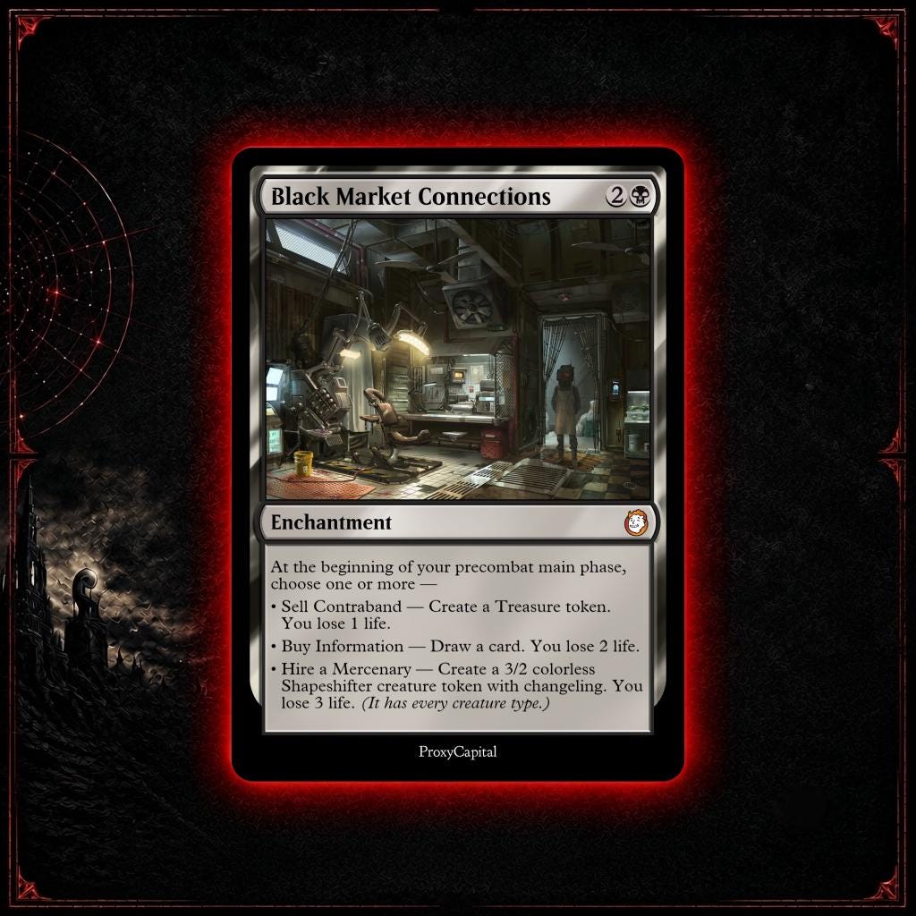 サージfoil】闇市の人脈 Black Market Connections Black Market