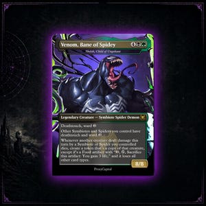 mtg venom cards 2025 Magic The Gathering Marvel's Spider-man 0233 Eddie Brock/venom, Lethal Protector Classic Comic Borderless-foil PSA 10 Graded Card put a +1/+1 counter on Venom The Best Cards For An