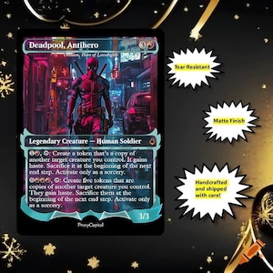 deadpool trading card mtg deck Full of Magic you lose 3 life Deadpool deck : r/mtg