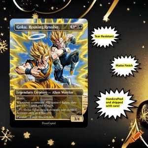 mtg dbz cards Shenron and Porunga Dual-Faced [Dragonball Z]  Custom Proxies  Battle Proxy Would Dragon Ball Z be