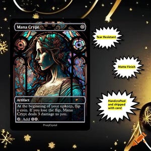 Mtg - Mana Crypt - Custom Art Proxy - Commander Playtest Card Matte Finish