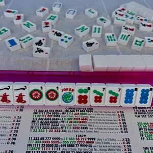 American Mahjong Travel Set | Mahjong Tiles for Game Night, Beach & Travel, floatable