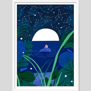 The Wild Swimmer - 50 x 70cm print