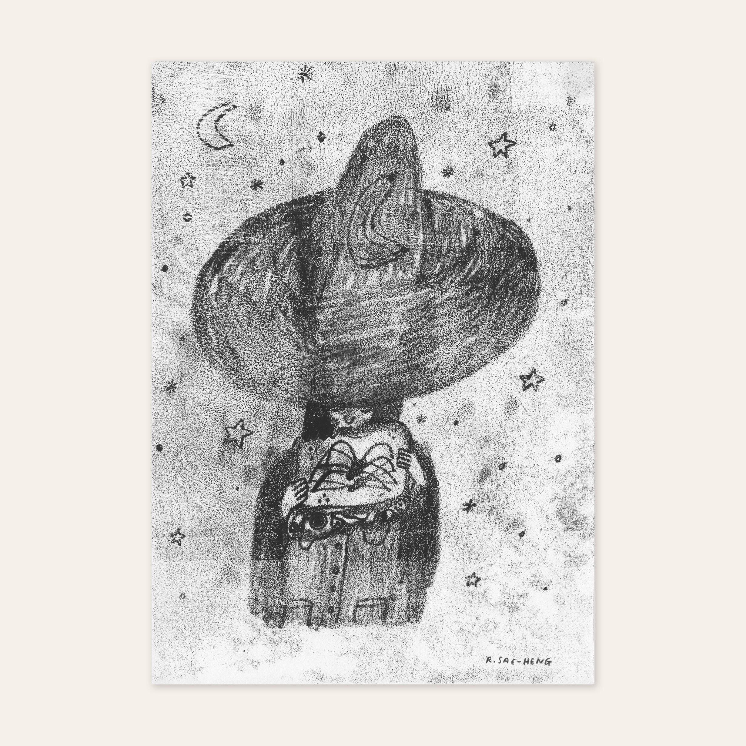 A4 Wanita De Fruit Heks Mono Print Etsy