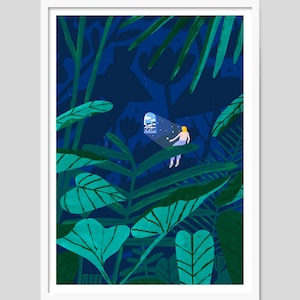 The Forest Bather - 50 x 70cm print