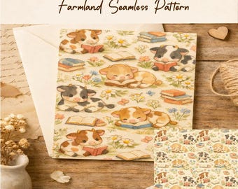 Farmland Seamless Pattern For Crafting