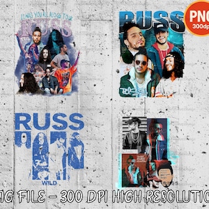 Russ Wild Tour Png, Into the Wild Tour Tee, Music Festival Apparel, Russ 2025 Concert Png, Wild Album Russ Png, Russ Fan Gift Png, Rap Merch