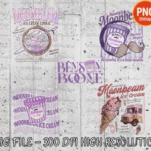 Benson Bone Moonbeam Ice Cream Digital File, America Heart Tour PNG file, Tour Album 2025 Concert Png, Png, Boone Album Download, Benson Png