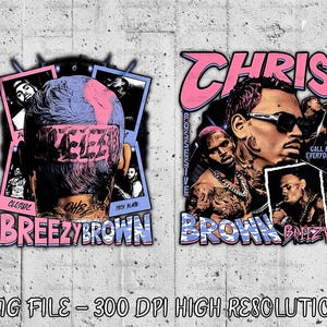 Chris Brown Breezy Bowl XX Tour 2025 T-Shirt Png Design, Bootleg Tee, Chris Brown PNG File Chris Brown 2025 Tour Png Breezy Bowl XX Tour Png
