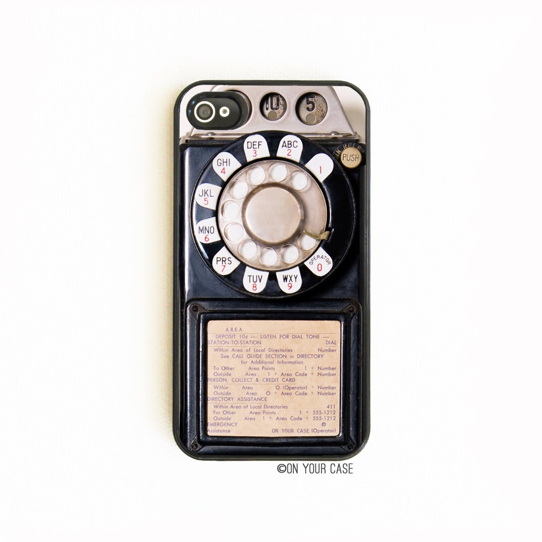sturen speelgoed complicaties Iphone 4case. Iphone 4S Case. Retro Vintage Payphone. Iphone - Etsy